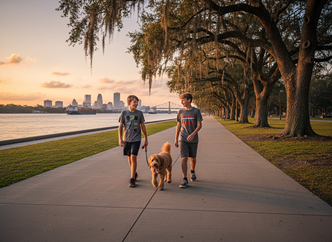 Audubon Park Mississippi River Trail